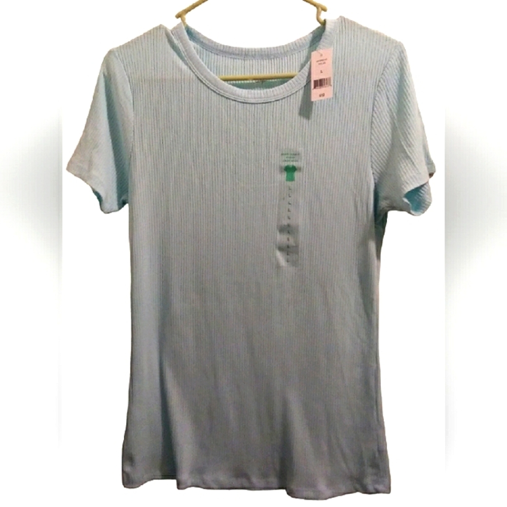 dip Light Blue Crew Neck Short Sleeve T-Shirt